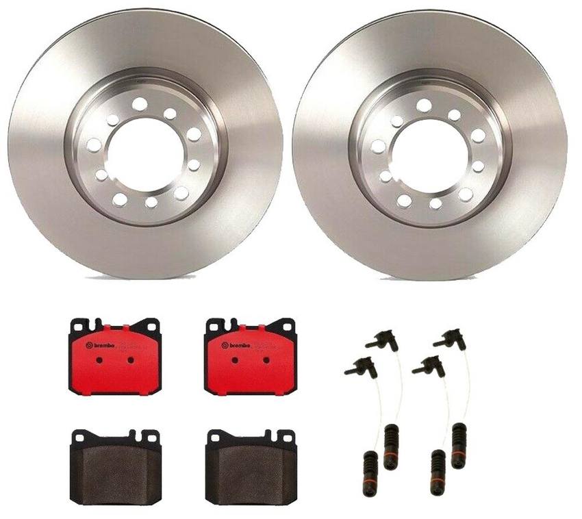 Mercedes Brakes Kit - Brembo Pads and Rotors Front (300mm) (Ceramic) 126421051264 - Brembo 1549215KIT